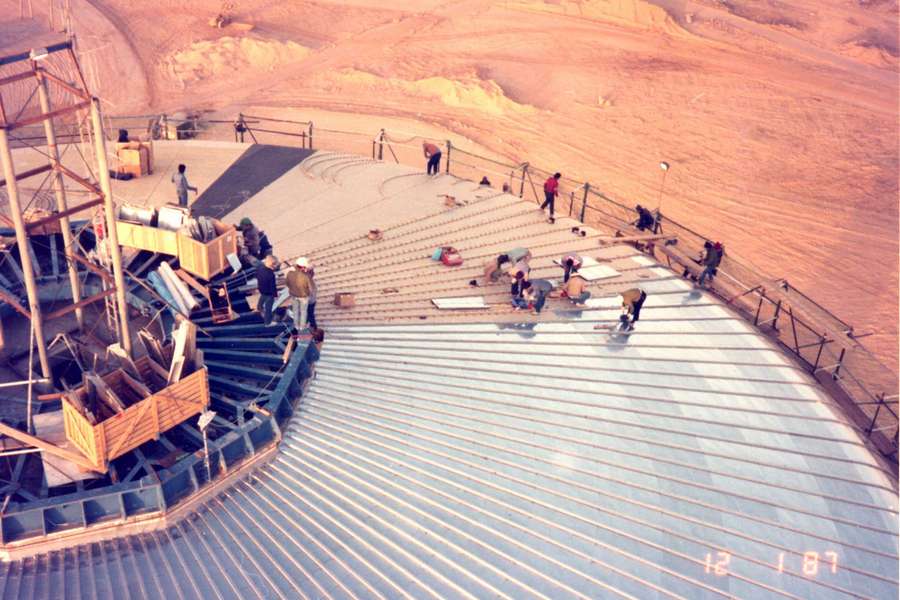 Restaurant roof in Medinah, Saudi Arabia