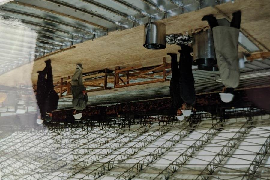 Architects inspecting the roof at St George's Hall